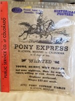 Vintage Antique Look Pony Express Want Ad