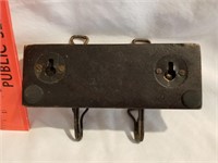 NOS - wood and metal Key Holder