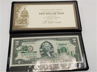 OF)  Michigan 2003 $2 note