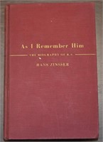 As I Remember Him-Hans Zinsser