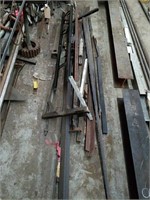 Pile of 1 and 2 inch angle iron