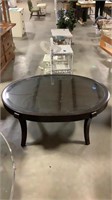 Oval coffee table 48x36x20