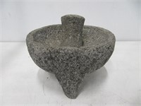 MEXICAN VOLCANIC STONE PESTLE & MORTAR