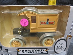 1987 Ertl Diecast Delivery Truck Bank 1/25th Scale