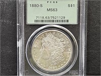 1880 S Graded MS63 Morgan Silver Dollar