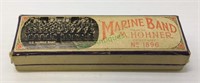 Marine band harmonica made by M. Hohner #1896