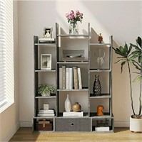 VERMESS, Wooden Bookshelf  with 14 compartments &