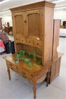 Primitive Cabinet with Hutch