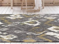 Beverly Persian Area Rug 5'2" x 7’2” Trigri/Grey