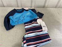 Boys Size 2T Swim Shorts/Shirt