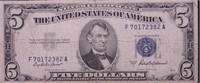 1953 A 5 $ SILVER CERTIFICATE VF