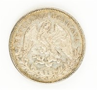 Coin 1901 8 Reales Mexico Libertad Silver Coin-EF