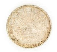 Coin 1901 8 Reales Mexico Libertad Silver Coin-EF+