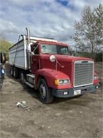 2006 FREIGHTLINER GRAIN TRUCK (RED) W/ 64,504 MIL,