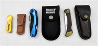 (3) Vintage Pocket Knives in Holders