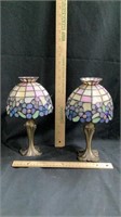 Partylite Stained Glass Tealight Lamp