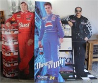 Lot of 3 Nascar Cardboard Standees