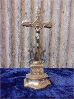 Zinc 15 inch tall Crucifix
