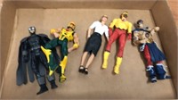 Lot of 5 DC Figures Felicity, Owlman, Kid Flash