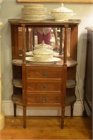 French marble top open server