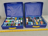 2 Hotwheels Carriers w/ Hotwheels Vehicles