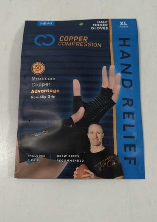 New Copper Compression Hand Relief Half Finger