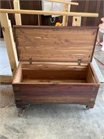 Rolling Wooden Chest (Missing Wheel)