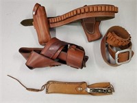 3 Leather Belt Holsters