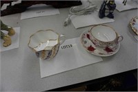 antique 1880's porcelain mustache cup &