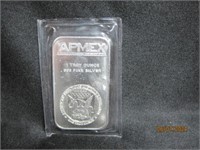 999 Silver 1 Troy Oz. Bar Apmex