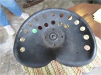 METAL TRACTOR SEAT, BLACK AND METAL TRACTOR SEAT,
