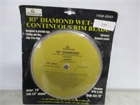 10" Diamond Wet Cut Saw Blade