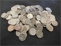 (150) 1943 PD&S WWII Steel Lincoln Wheat Pennies