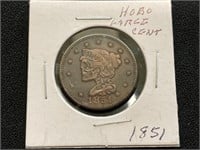 1851 Hobo Large Cent