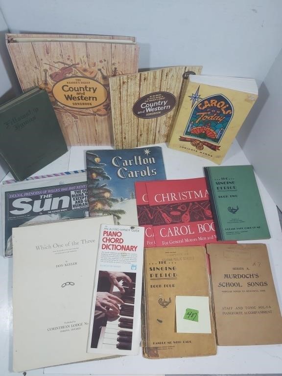 Collection of music books