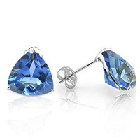 5MM Trillion Cut London Blue Topaz 1.2CTW Stud Ear