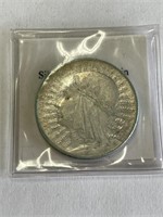Poland Silver “Maiden” Coin 10 Zlotych 1932