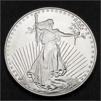 Highland Mint 1 Ounce St. Gauden .999 Silver Coin