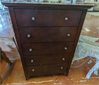CHEST OF DRAWERS SHOWS WEAR, 32X18X48