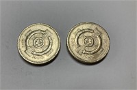 1996 & 2001 One Point Coins