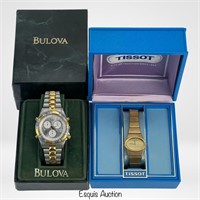 Tissot & Bulova- His & Hers Wrist Watches