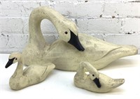 18" & 6” Wood Swans