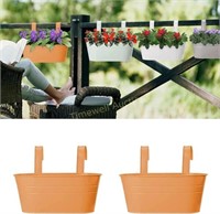 Arinda Hanging Flower Pots  2PC Metal Iron