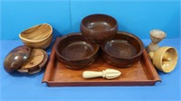 Wooden Tray, Bowls, Coasters & More