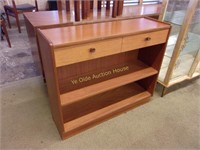 Teak Open Face Bookcase with Drawer
