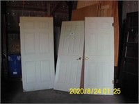 3) SIX PANEL HOLLOW CORE INTERIOR DOORS