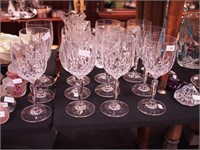 12 Waterford crystal 7 7/8"  water goblets