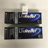 2 BOX LIVRELIEF PAIN RELIEF CREAM