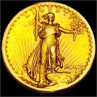 1907 "High Relief" $20 Gold Double Eagle UNC