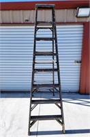 Aluminum 8' Step Ladder - Painted Brown